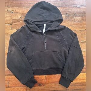 Lululemon Athletica Scuba Oversized Half Zip Hoodie Black